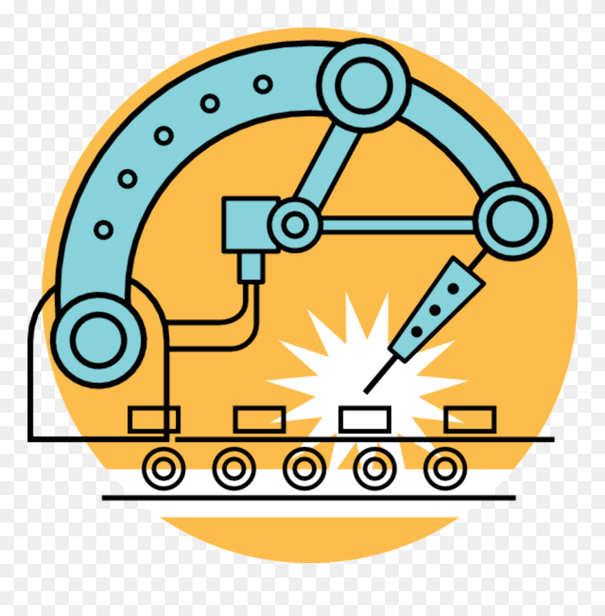 Industry Clipart Industrial Revolution - Robotic Process Automation - Png Download