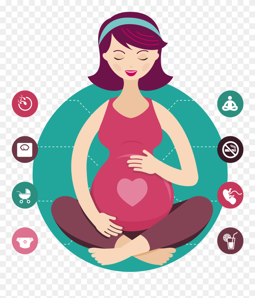 Sleeping Clipart Bedrest - Infographic Pregnancy And Oral Health - Png Download