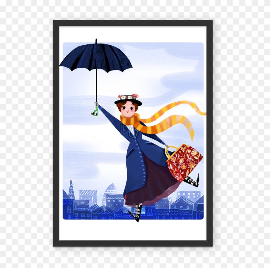 Mary Poppins Artist Illustration Illustrator - Free Mary Poppins Illustrations Clipart