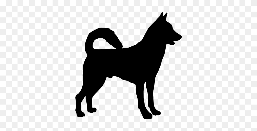 Canaan Dog Working Dog Dog Breed Animal Clip Art - Canaan Dog Silhouette - Png Download