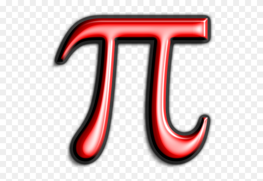 Red Pi Symbol Clipart