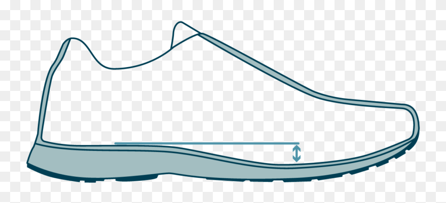 Running Shoe Heel Toe Drop Diagram Clipart