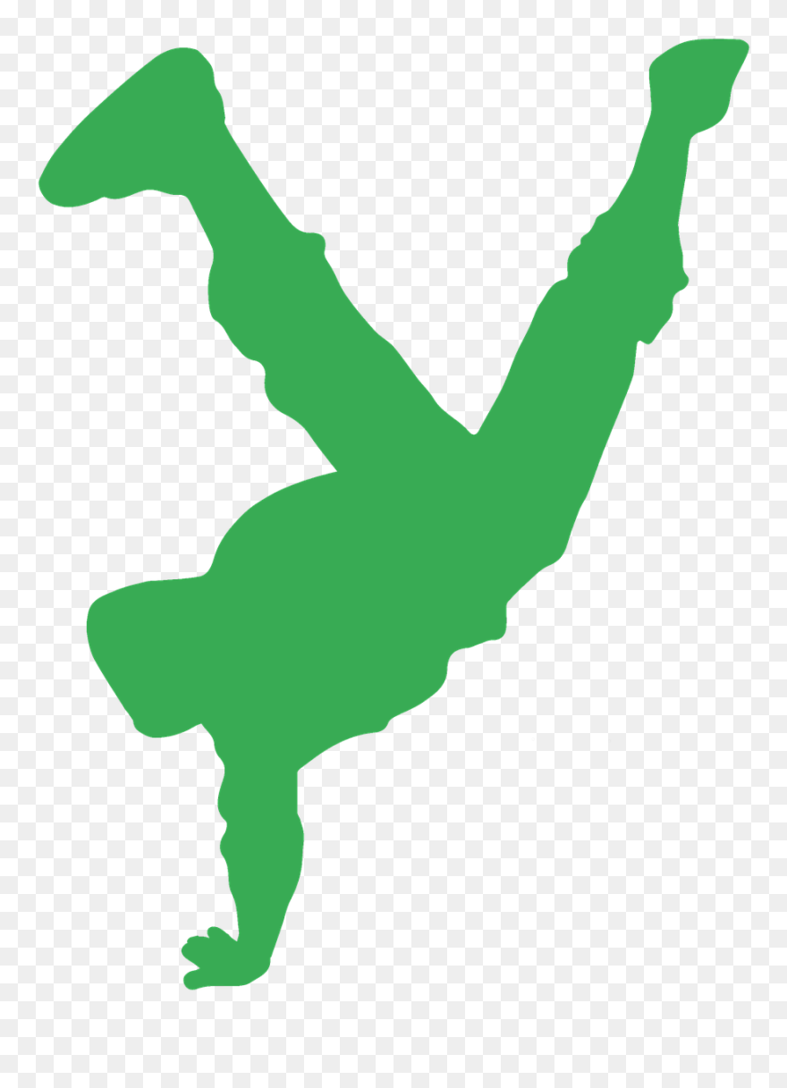 Hip Hop Silhouette Dancing Clipart