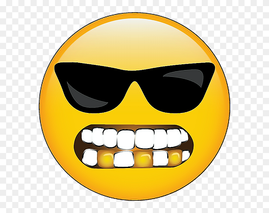 Smiley Face With Grillz Clipart