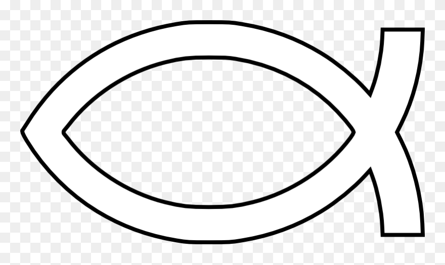 Pictures Christian Symbols - White Christian Fish Symbol Png Clipart