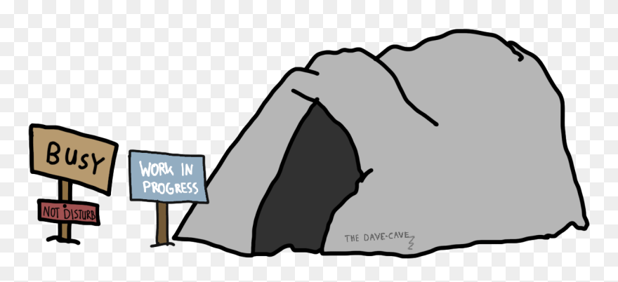 Cave-time - Work In A Cave Clipart