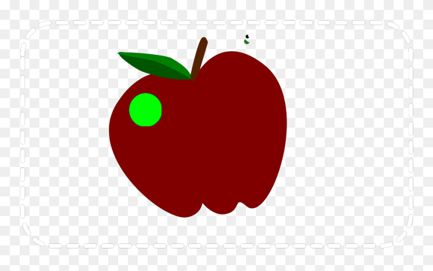 Apple With Worm Svg Clip Arts - Apple With Worm Img - Png Download