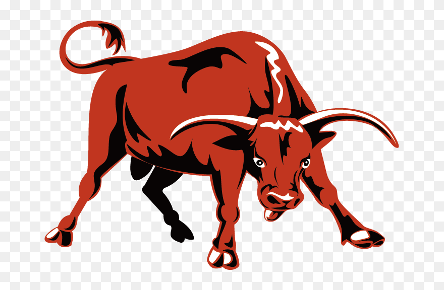 Charging Bull Cattle Ox - Bull About To Charge Clipart