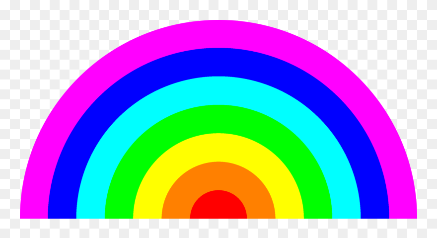 Color Rainbow Cliparts - Seven Colours Of The Rainbow - Png Download