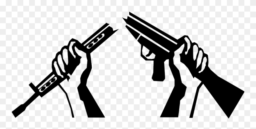 Broken Gun Vector Illustration - Broken Rifle Clipart