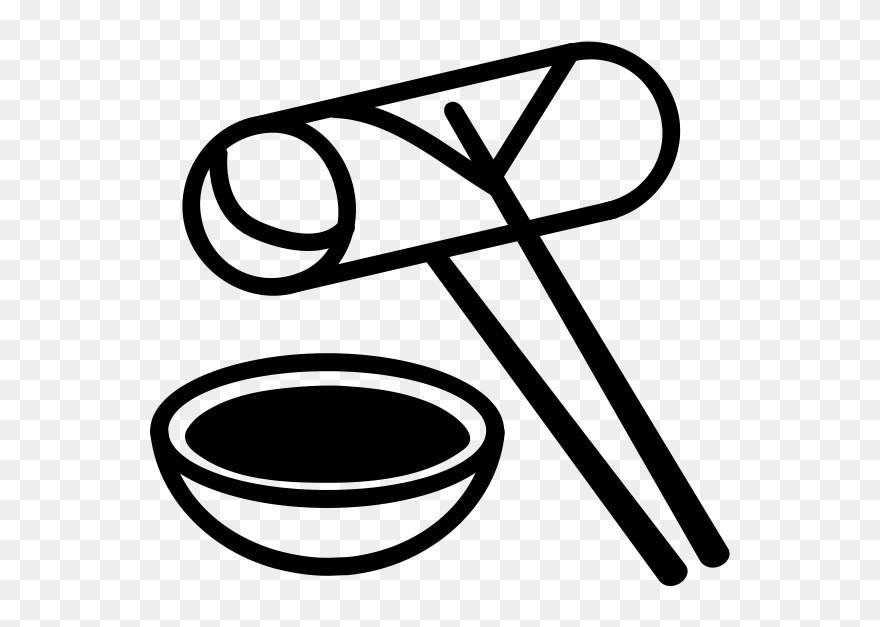 Transparent Deoderant Clipart - Egg Roll Clipart Black And White - Png Download