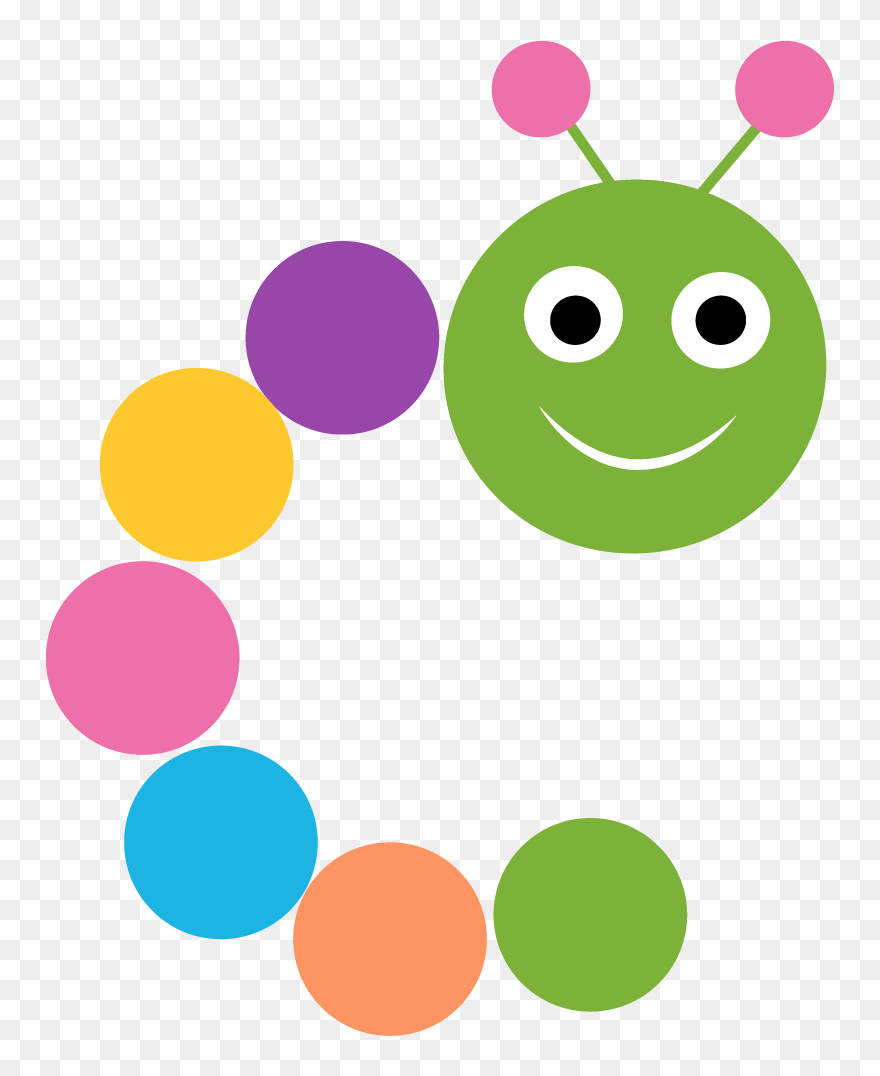 Caterpillar Clipart Transparent Background - Curly Caterpillar Clipart - Png Download