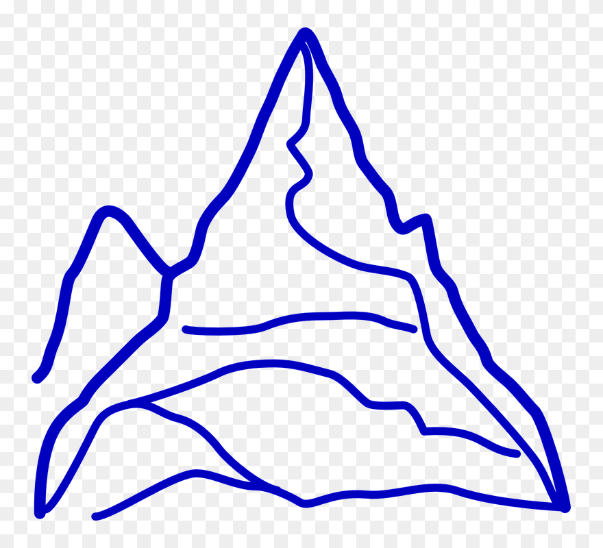 Mountain Grand Huge - Mount Everest Drawing Easy Clipart