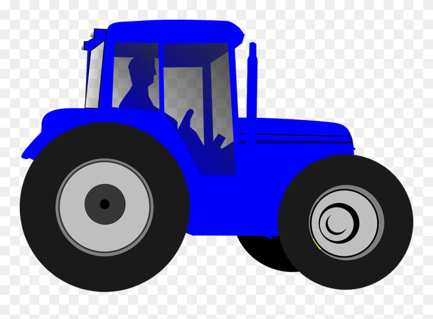 Tractor Clipart Tructor - Blue Tractor Clipart - Png Download