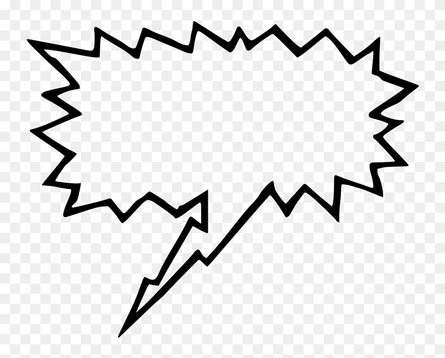 Clipart - Speech - Screaming Speech Bubble Png Transparent Png
