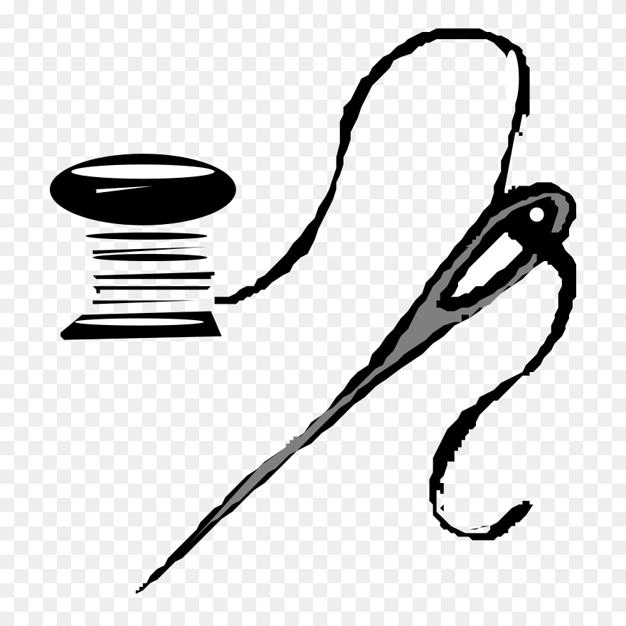 Needle And Thread Clipart - Png Download