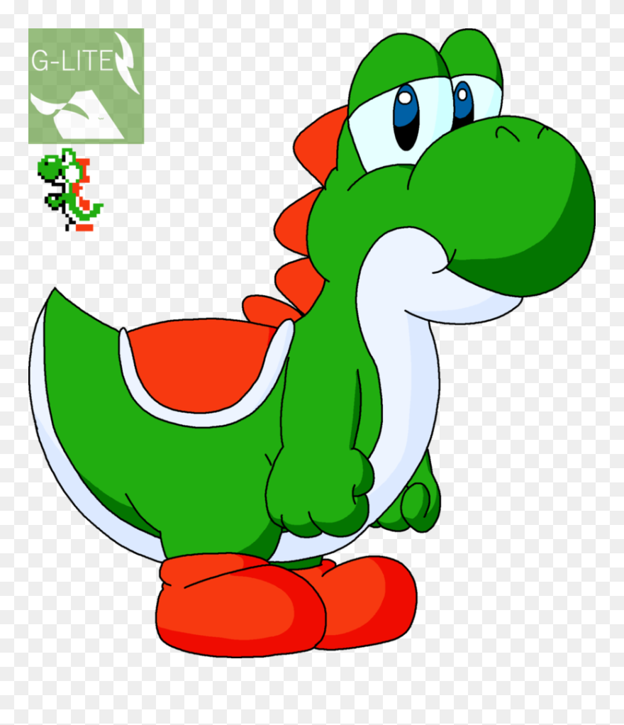 Yoshi By Bwglite - Minecraft Super Mario Bros Clipart