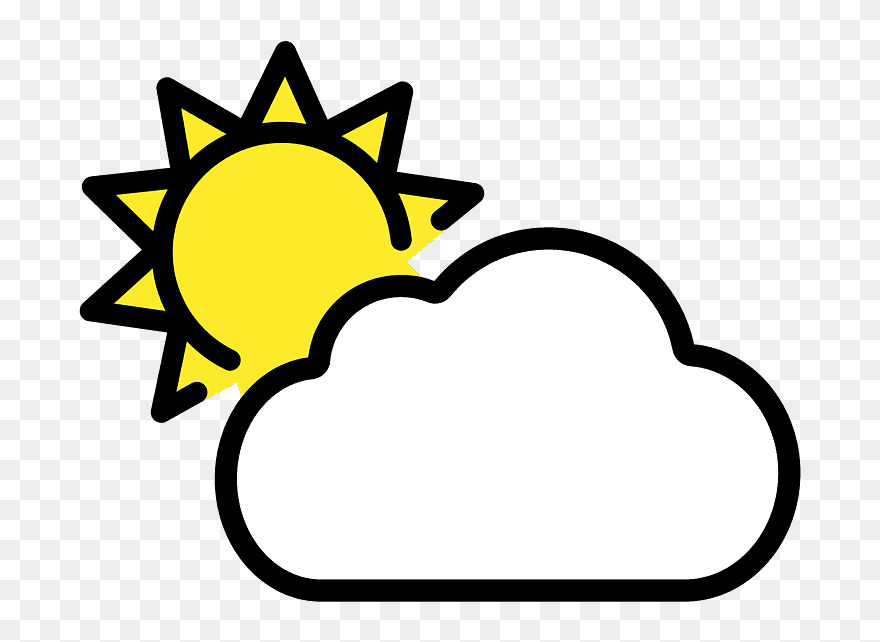 Sun Behind Cloud Emoji Clipart - Artemis And Apollo Tattoo - Png