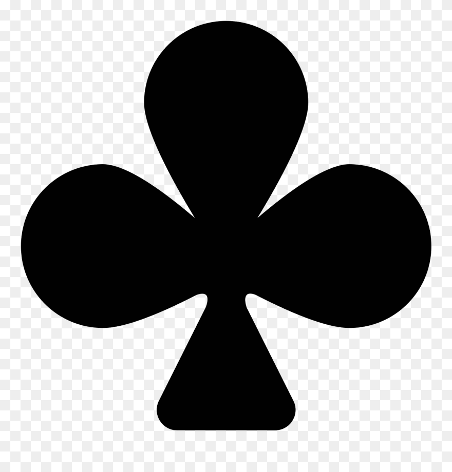 Vector Clover Three - Clubs Icon Clipart