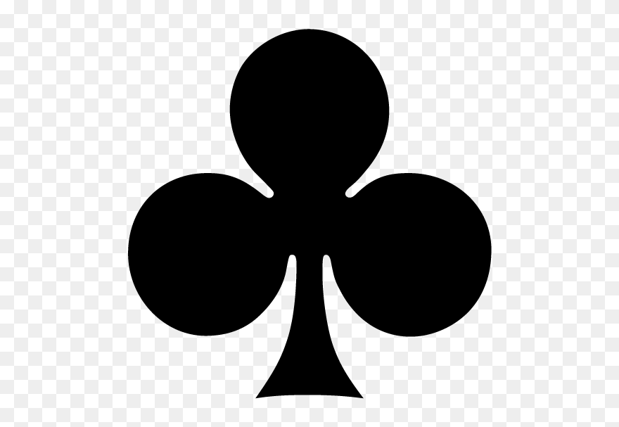 Download Clover Clipart Card Card Clover Silhouette Png Download