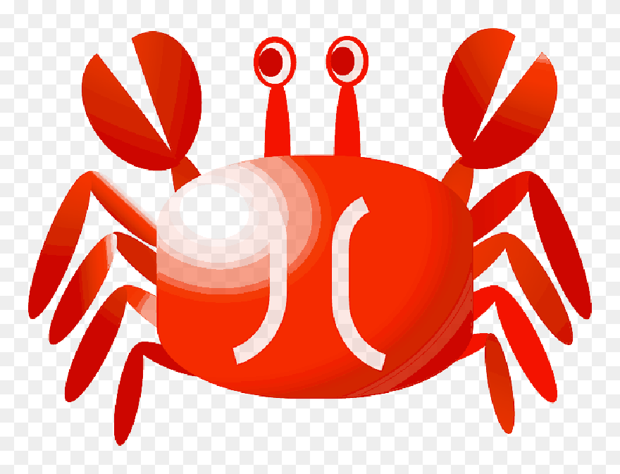 Crawfish, Crayfish, Crab, Crustacean, Sea Life, Cancer - Crab Cartoon Clipart