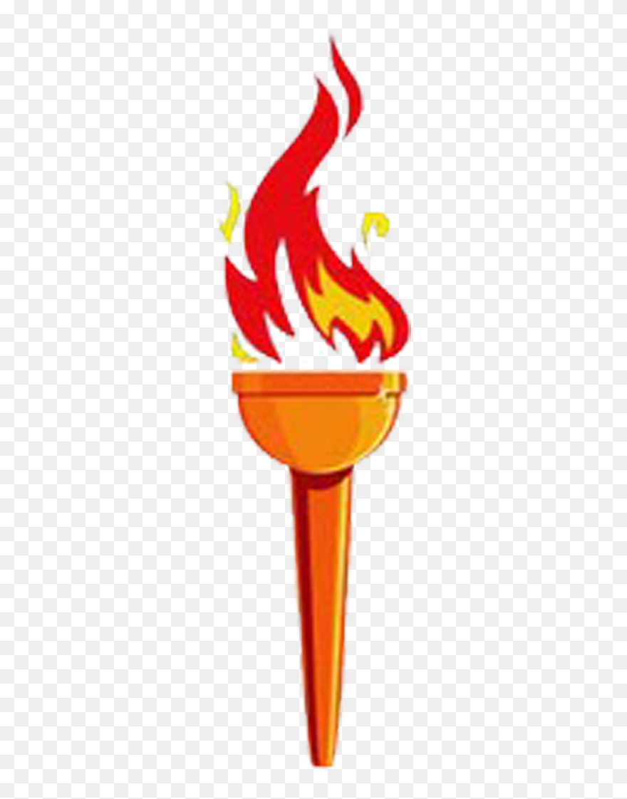 Torch Flame Png - Transparent Fire Torch Png Clipart
