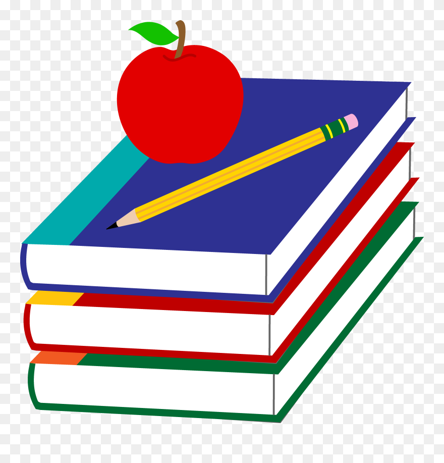 Cartoon Books And Pencils Clipart