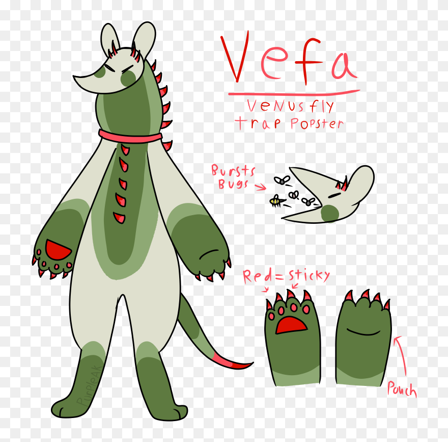 Venus Fly Trap Furry Clipart
