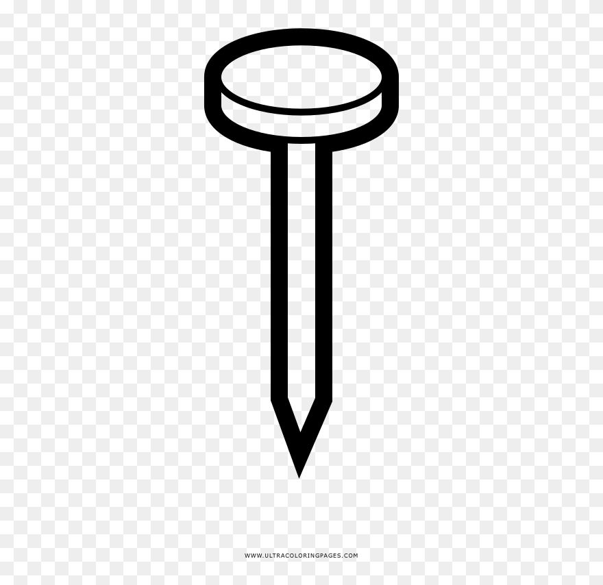 Nail Coloring Page Clipart