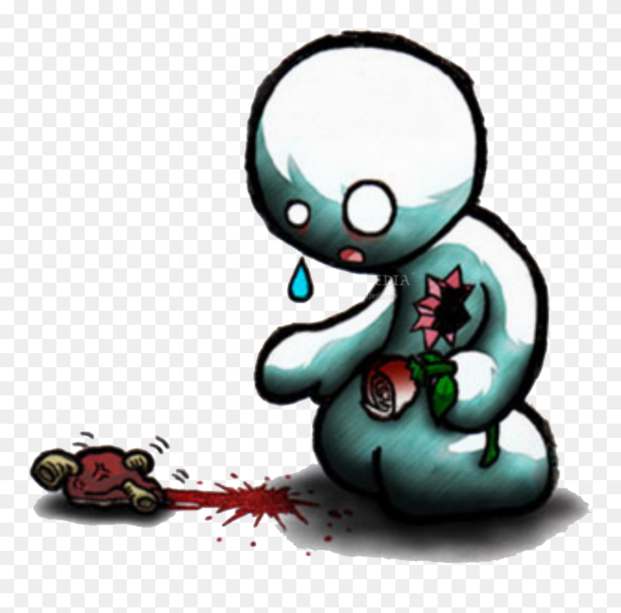 Cartoon Holding A Broken Heart Clipart