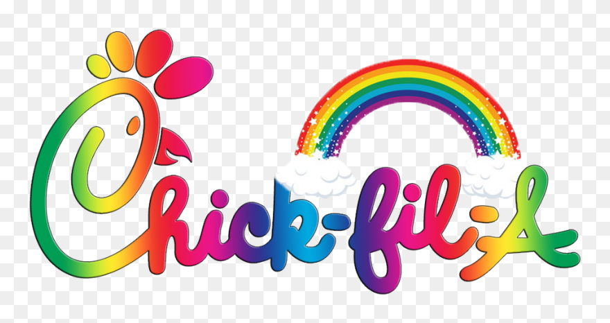 Chick Fil A Rainbow Logo Clipart