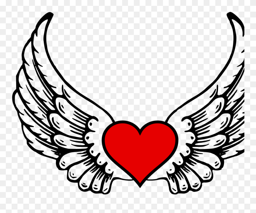 Angel Wings Coloring Sheet Clipart