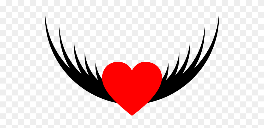 Flying Heart Simple - Flying Heart Png Clipart