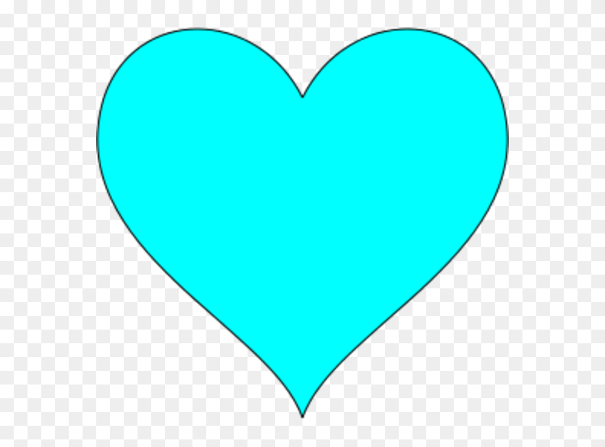 Clipart Heart Symbol - Light Blue Heart Transparent - Png Download
