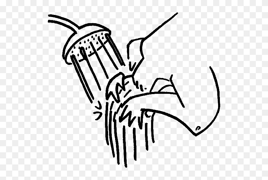 Wash The Bleach Off Your Hair - Rinse Your Hair Step By Step Clip Art Woman - Png Download