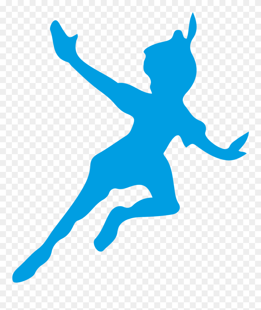 Peter Pan Tinkerbell Silhouette Clipart