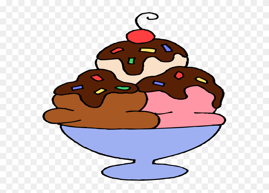 Ice Cream Sundae Clipart - Png Download