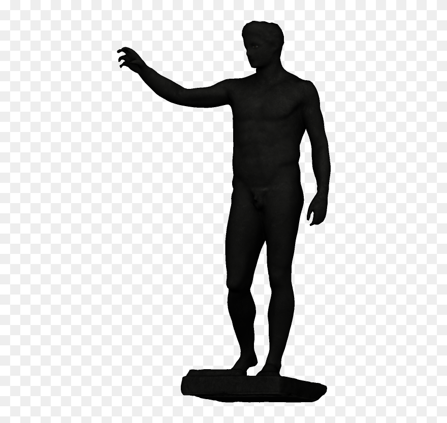 Kilkis War Museum Silhouette Sculpture Bust - Greek God Silhouette Png Clipart