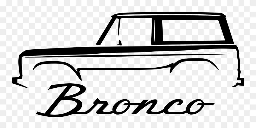 Car Speeding Away Clipart Svg Transparent Hello And - Early Bronco Clip Art - Png Download
