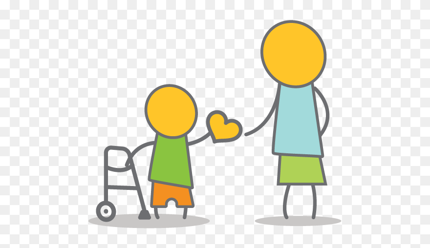 An Emjoi Featuring A Parent And Child - Cartoon Clipart