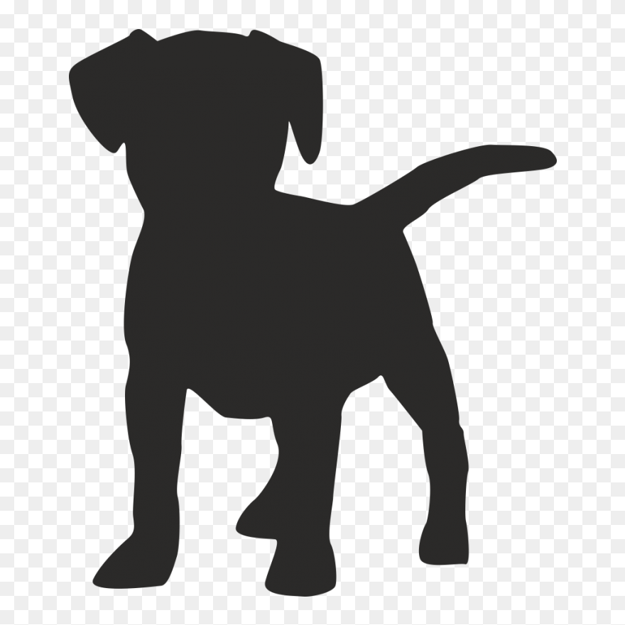 Dog Silhouette Puppy - Silhouette Puppy Jack Russell Clipart