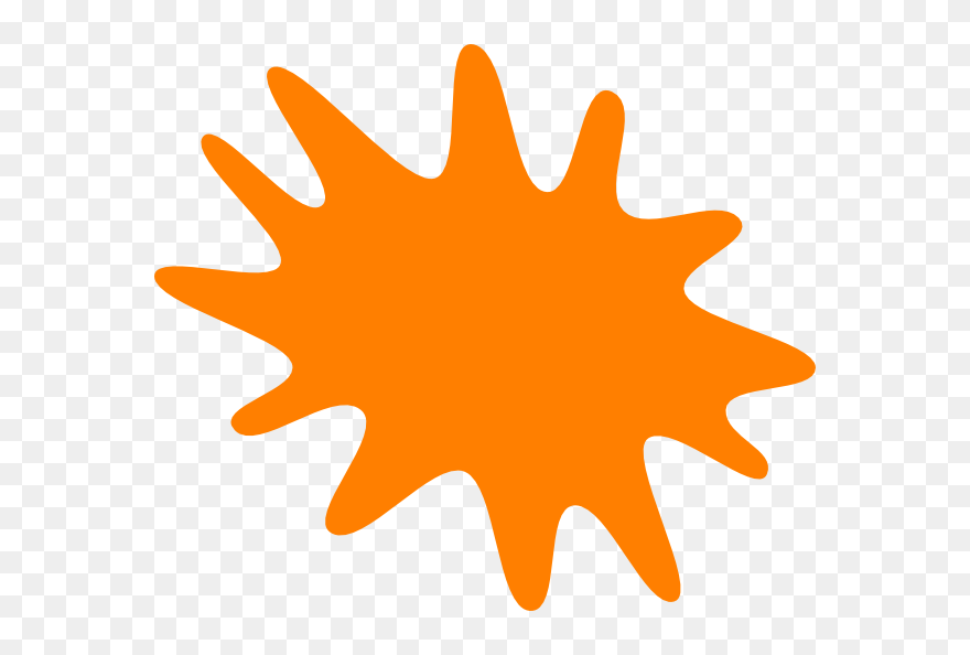 Neon Pink Splat Clip Art Icon - Splash Clip Art - Png Download