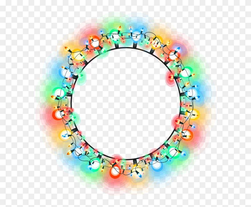 Christmas Light In Circle Clipart
