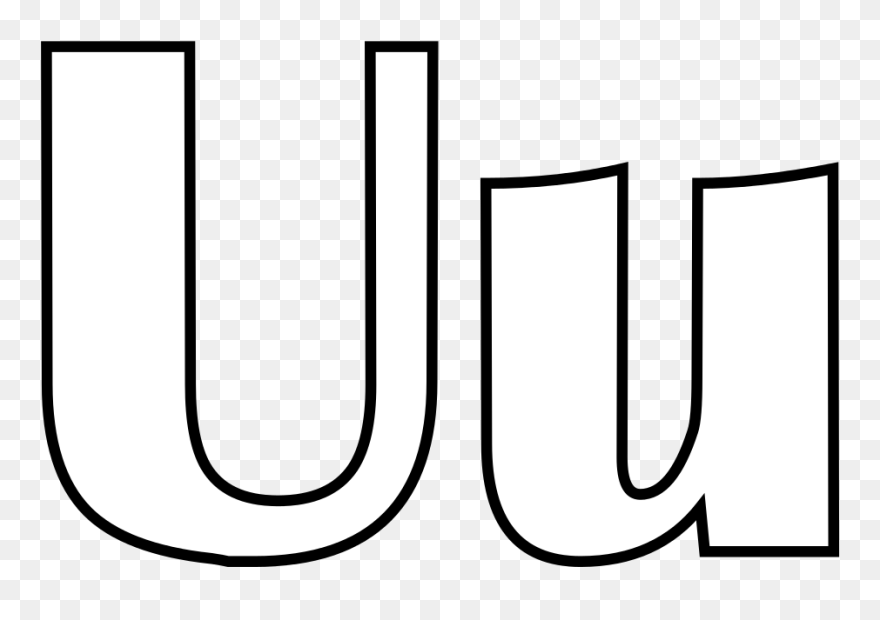 U Coloring Pages - Coloring Alphabets U Clipart