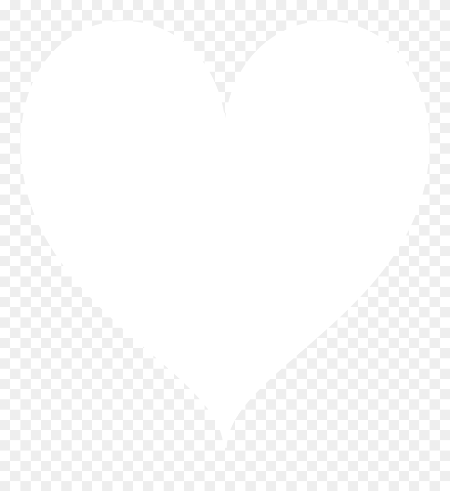 Heart Icon Vector White Clipart