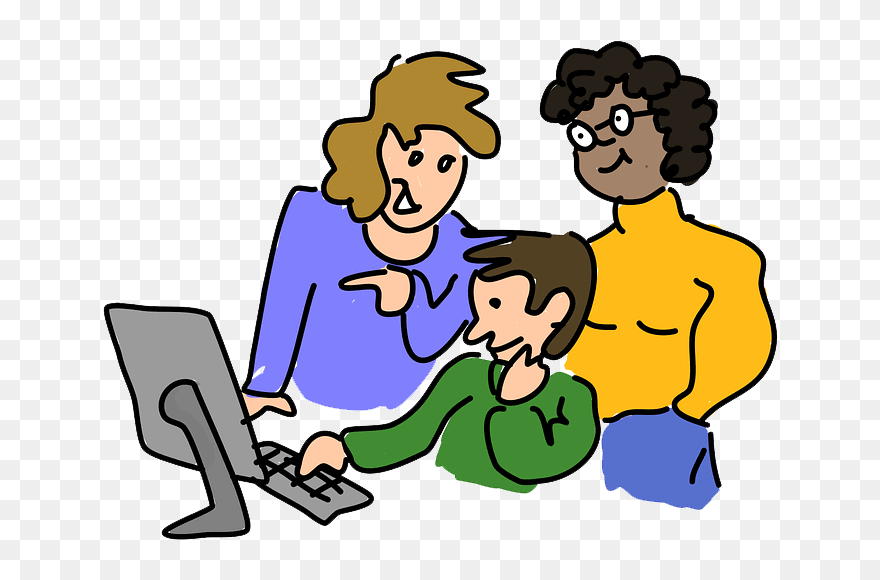 Conference Clipart Parent Teacher - People Working Together Clip Art - Png Download