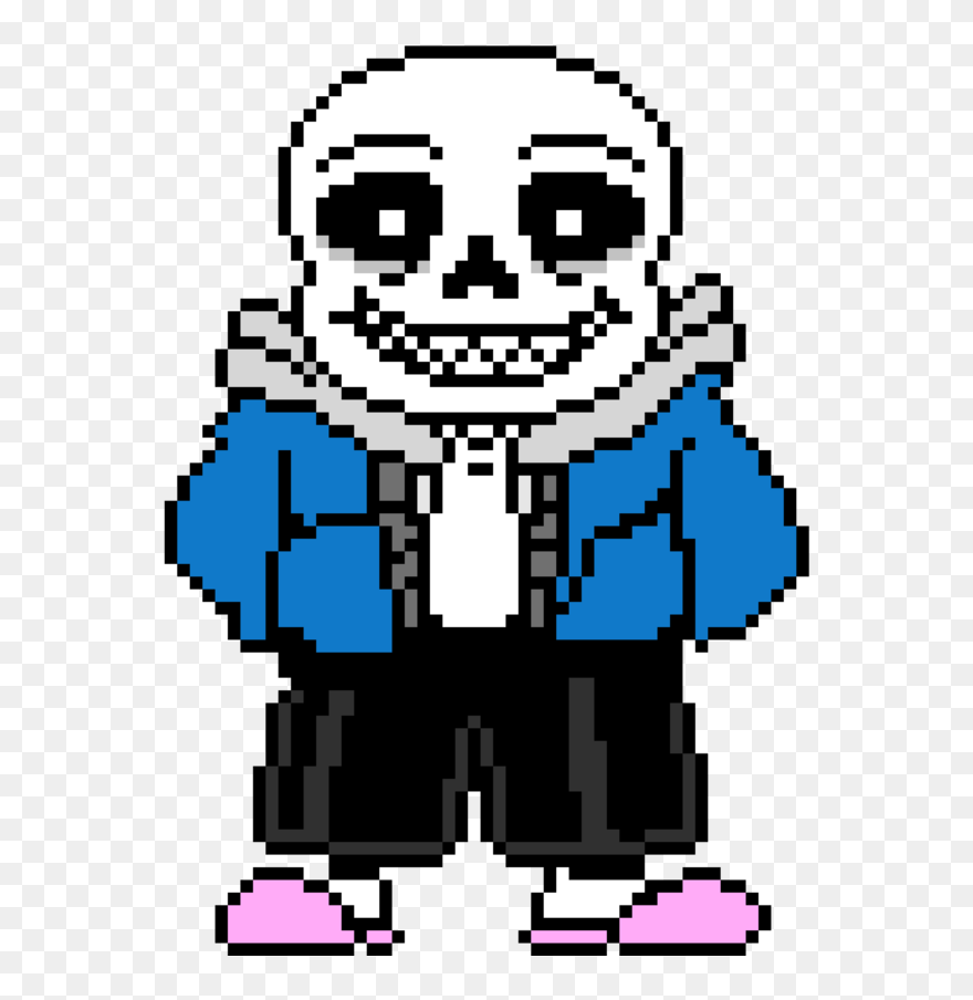 Head Line Sans Sprite Undertale Free Clipart Hq - Sans Undertale Png Transparent Png