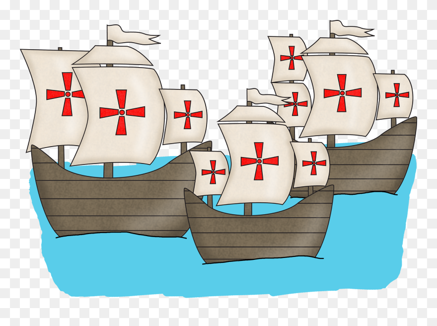 Christopher Columbus Boat Transparent Clipart