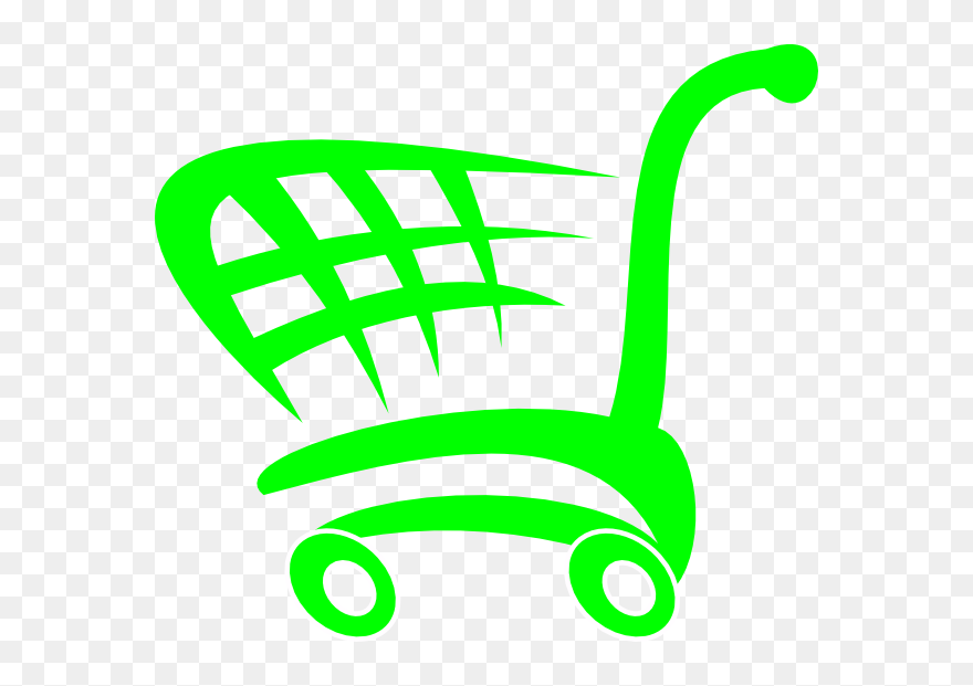 Shopping Cart Logo Green Clipart