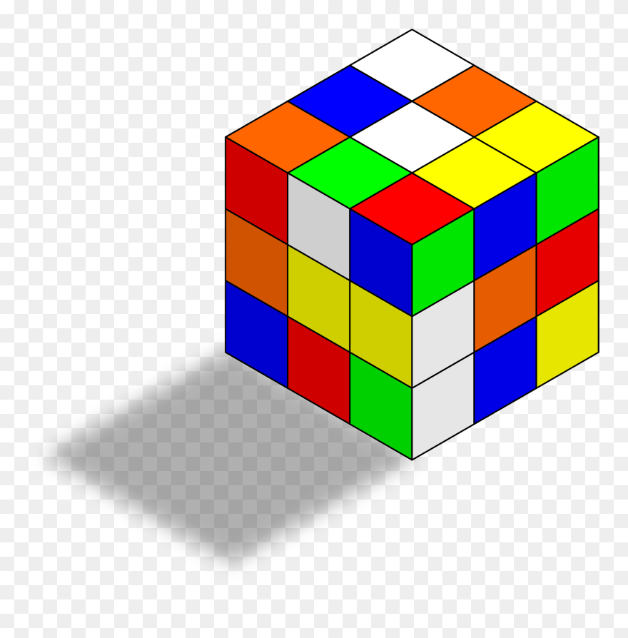Pencil Rubix Cube Drawing Clipart